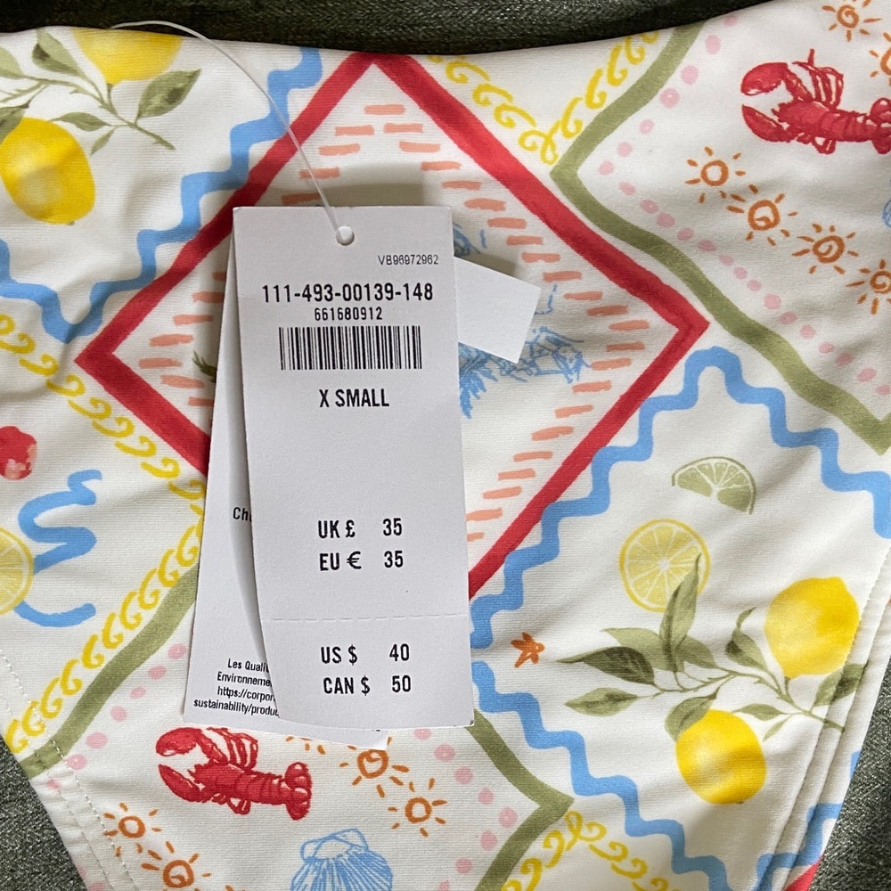 Abercrombie & Fitch Pastel Floral Bikini Bottom - Picture 5 of 6